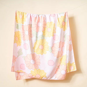 XL Quick-Dry Beach Towel - Daisy Craze Peach - Yes Doll Boutique 