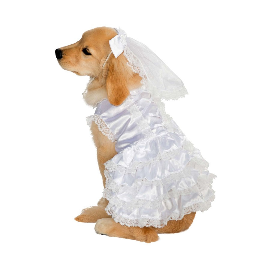 wedding dress dog costume