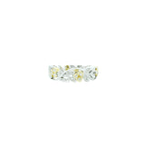 18 Karat Yellow and White Gold Floral Ring