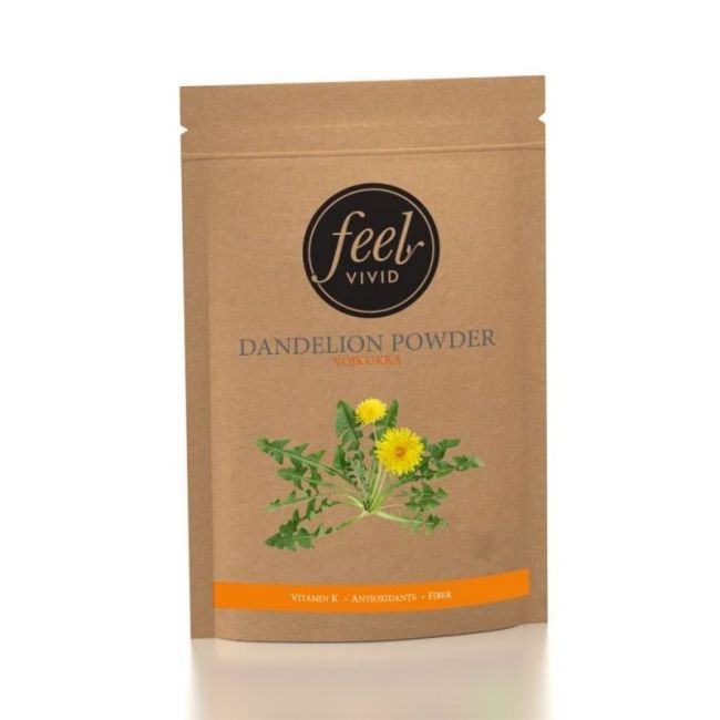 Dandelion Powder Voikukkajauhe, 80 g | Feel Vivid