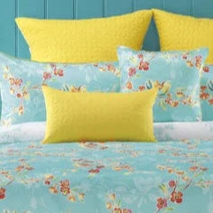 Akasha Yellow decorator filled Cushion 50 x 30cm By Bianca