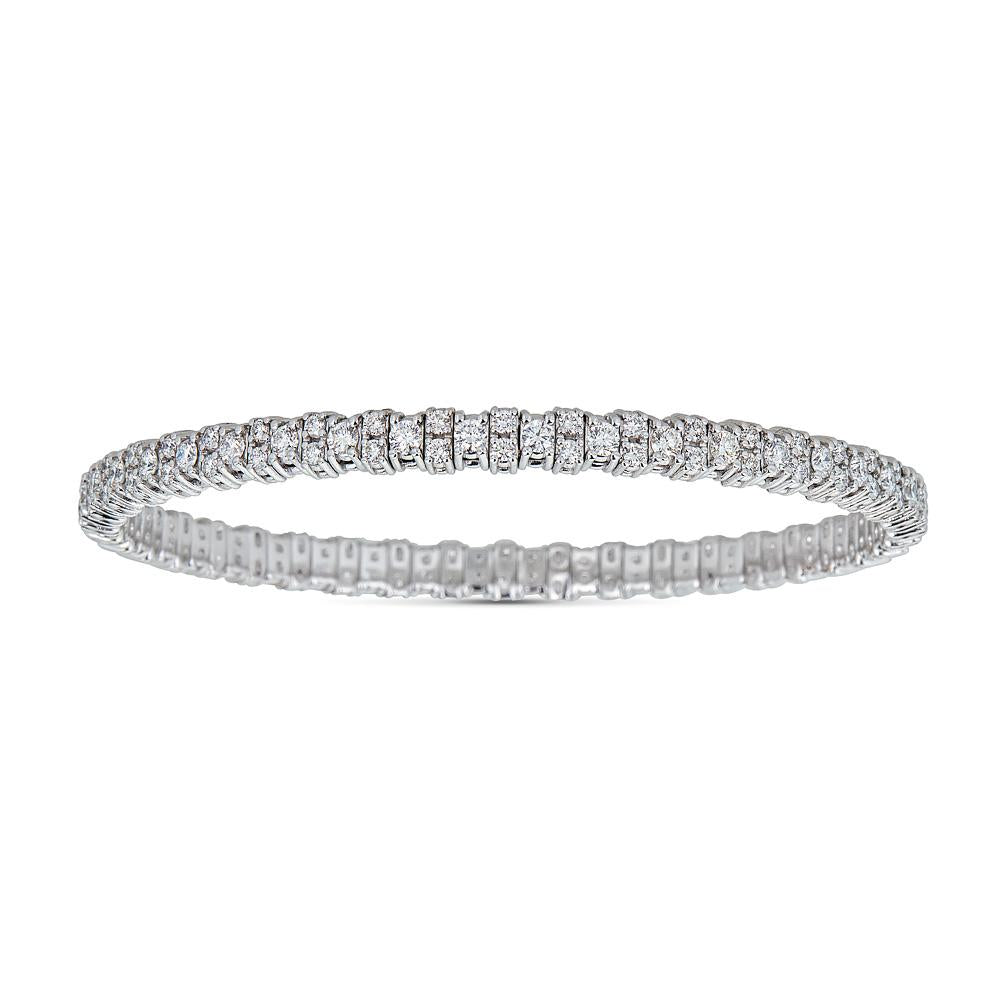 Sabbia Fine Jewelry - Two Row Diamond Stretch Bracelet