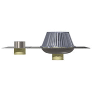 Stainless Steel Bottom Outlet Roof Drain with Overflow - Drains