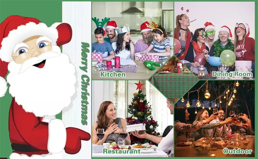 Christmas Vinyl Tablecloth with Flannel Backing 2