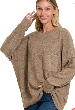 Make It Yours Oversized Sweater, Mocha