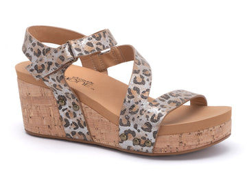 Spring Fling Sandal, Metallic Leopard