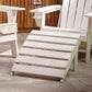 White Adirondack Footstool