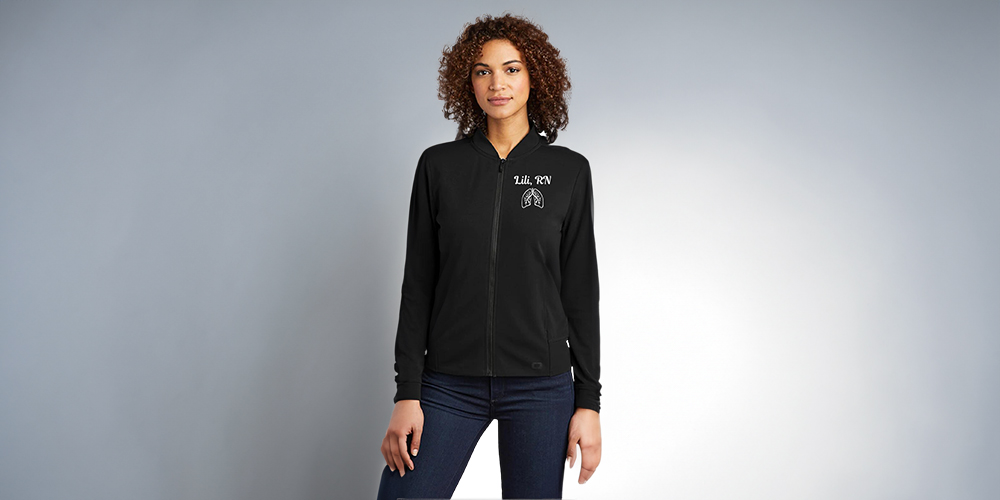 OGIO Women's Personalized Full-Zip RN Nurse Jacket