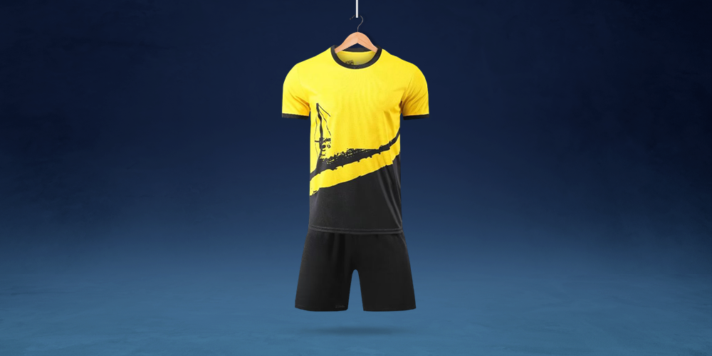 Yellow Men's Custom Soccer Team Uniforms