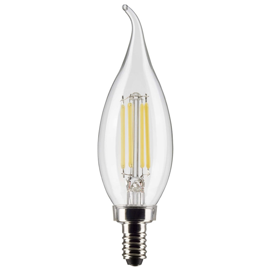 5.5W CA10 LED - Clear - Candelabra base - 90 CRI - 4000K - 120V