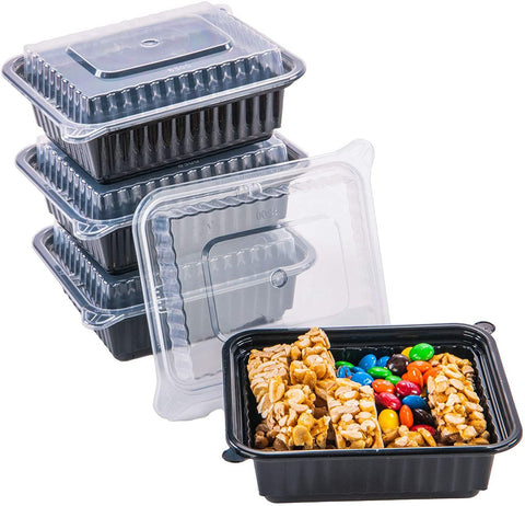 WGCC Meal Prep Containers with Lids - 50Pack 32OZ Meal Prep Bowls,  Disposable Food Prep Containers, Round To Go Containers with Lids,  BPA-Free