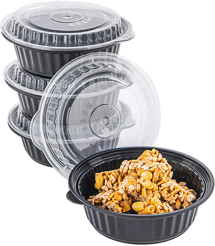 CTC-SPI127B2] 1 Compartment Oval Shape Meal Prep Container with