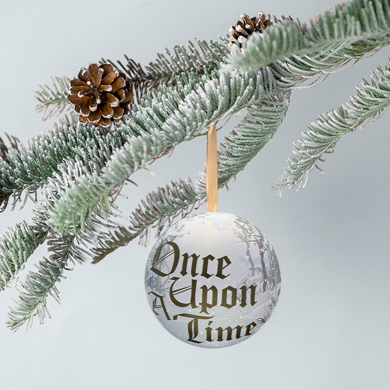 Christmas Wishes Once Upon A Time Gift Presentation Bauble