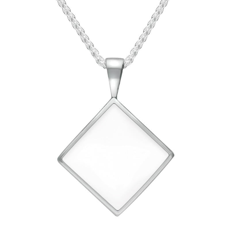 Sterling Silver Bauxite Small Rhombus Necklace