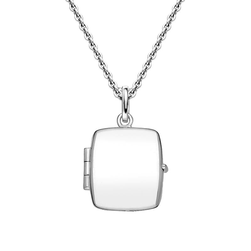 Sterling Silver Rectangle Keepsake Locket