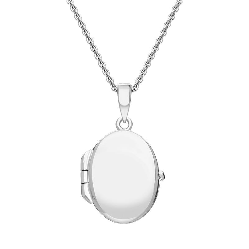 Sterling Silver Small Oval Keepsake Locket