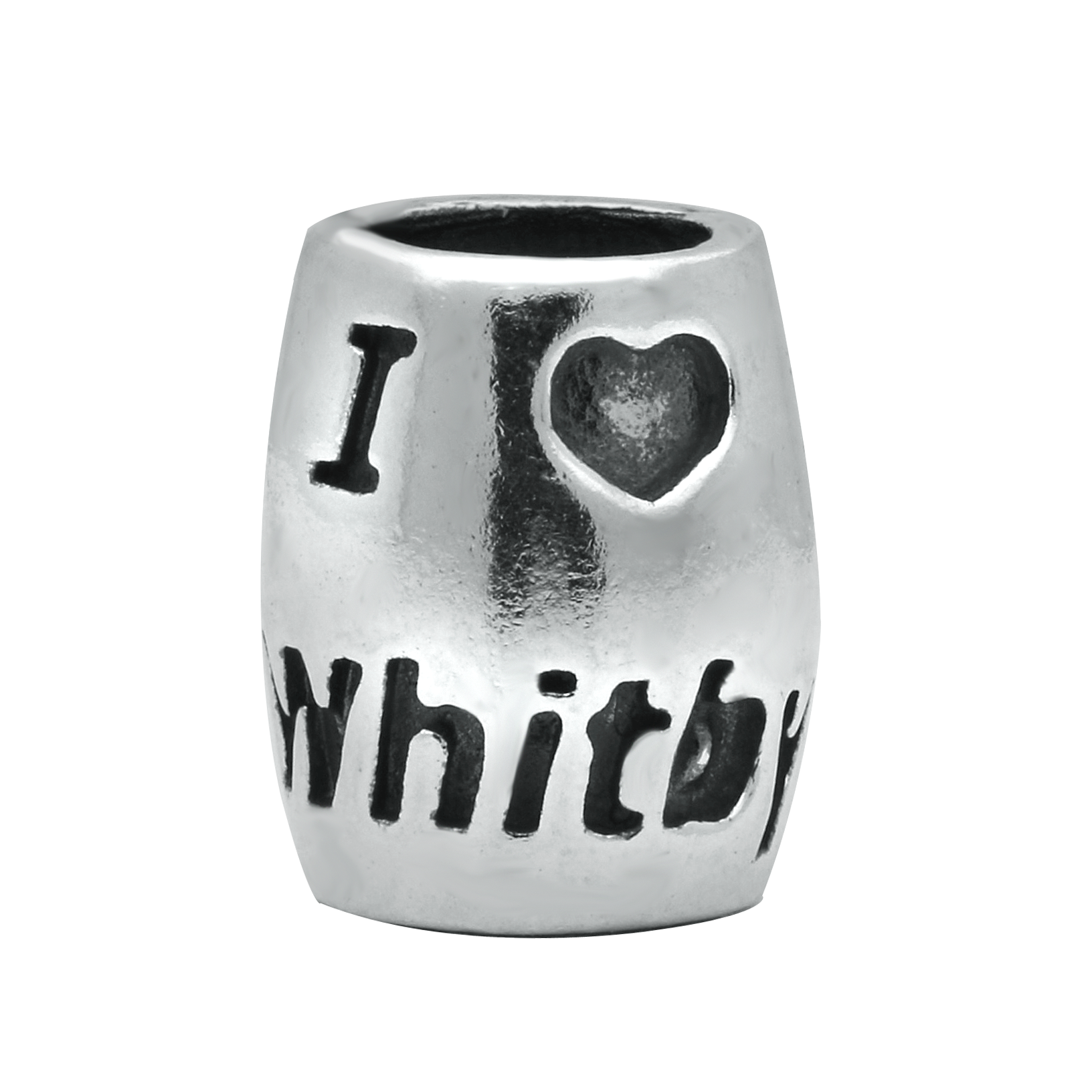 Sterling Silver I Heart Whitby Charm