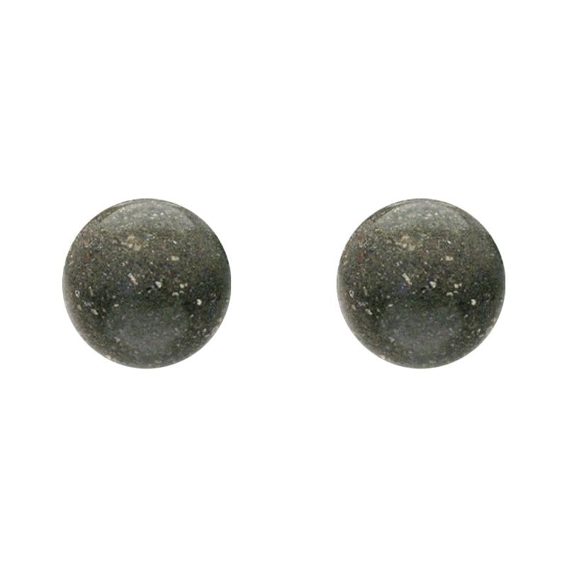 Sterling Silver Preseli Bluestone 8mm Ball Stud Earrings
