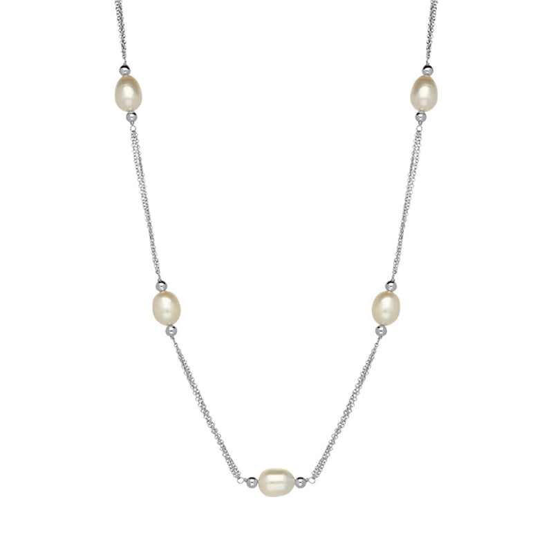 Sterling Silver Freshwater Pearl Necklet