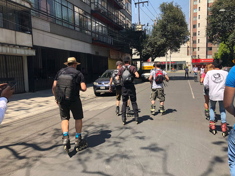 Freeskate skating in the streets of Mexico OmniRoller del Valle