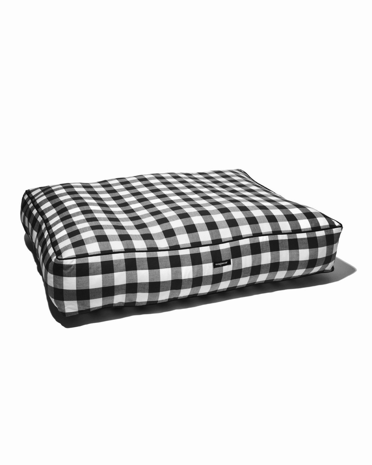 Gingham Check Bed - Black