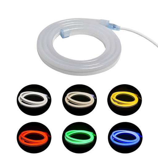 Verdraaiing Allergie boiler LED Single Color Flex Neon Lights 24V DC & 120V AC 100 Ft Reel | Elumalight