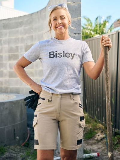 BSHL1015 - Bisley - Women's Stretch Cotton Short – Scarlet Workwear
