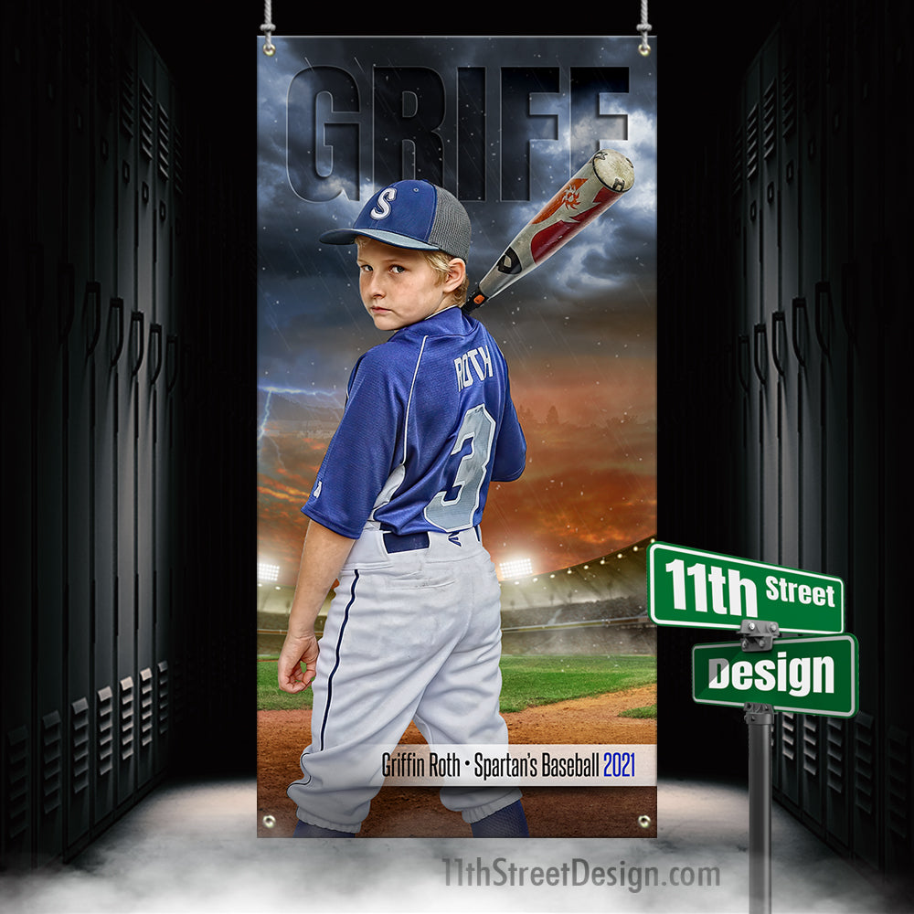 Custom Baseball Banners - Frenzy Designs  Baseball banner, Baseball,  Custom baseballs