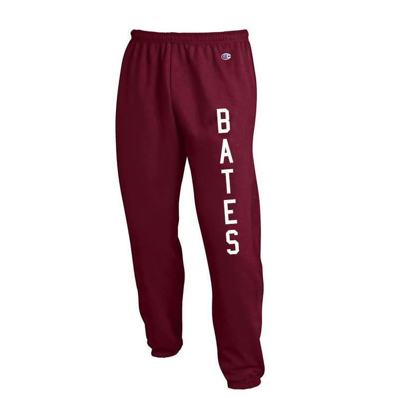 Champion Maroon Closed Bottom Power Blend Sweatpants | Bates College Store