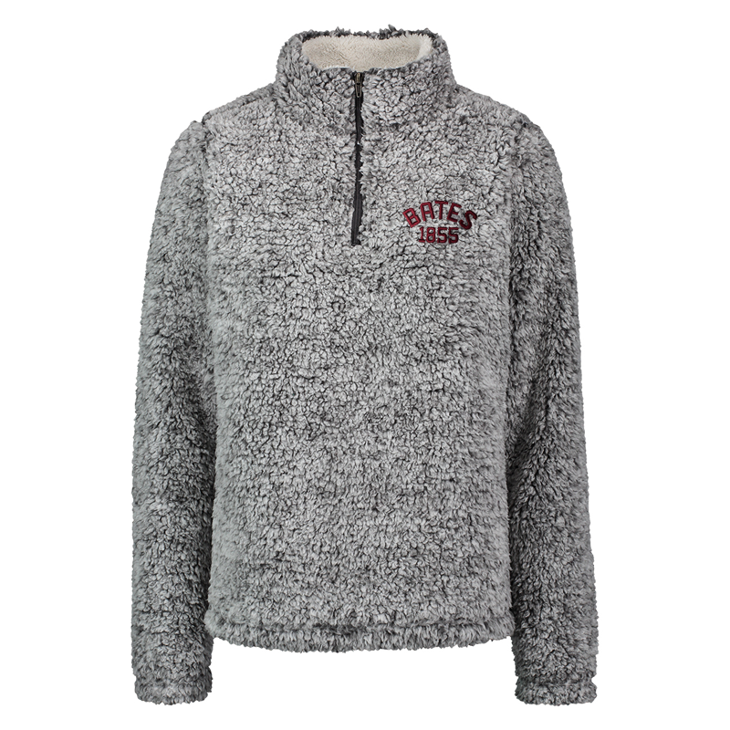 Frosted Charcoal Addison Sherpa 1 4 Zip Bates College Store