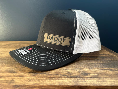 Custom Mens Trucker Hat, Personalized Trucker Hat, Sewn Patch, Customized Hat, Personalized Mens Gifts, Personalized Gift, Farmer Gifts, Dad