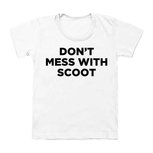 Don't Mess With Scoot Youth Tee Black Print