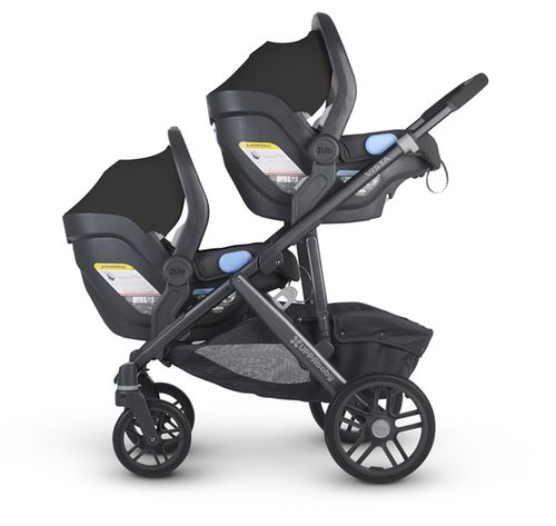 twin travel system with 2 car seats