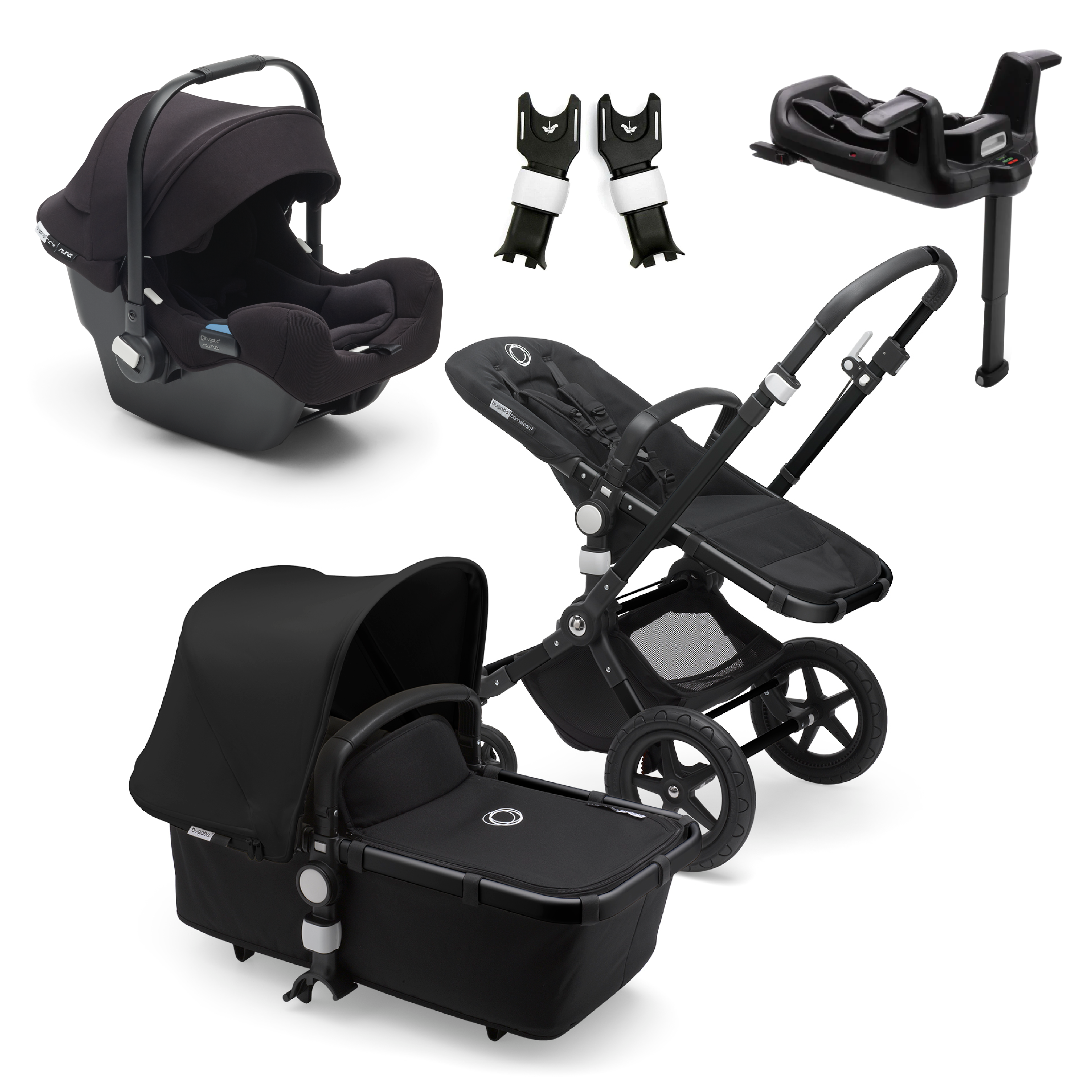 double stroller with third seat attachment