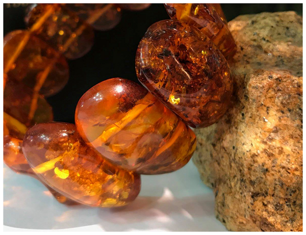 Buy Natural Baltic Amber Unisex Bracelet ( 19cm) - Polished Baltic Sea  Amber Jewelry - Yellow Amber Online at desertcartZimbabwe