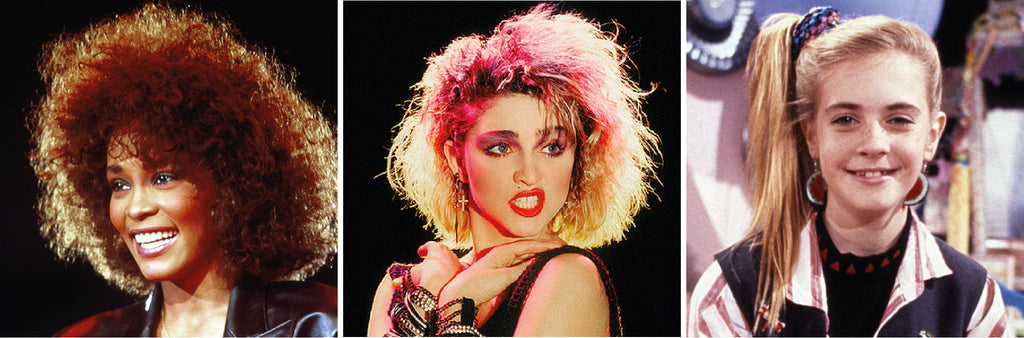 Moda de los 80: Peinados con volumen, hombreras y calentadores – Feeling