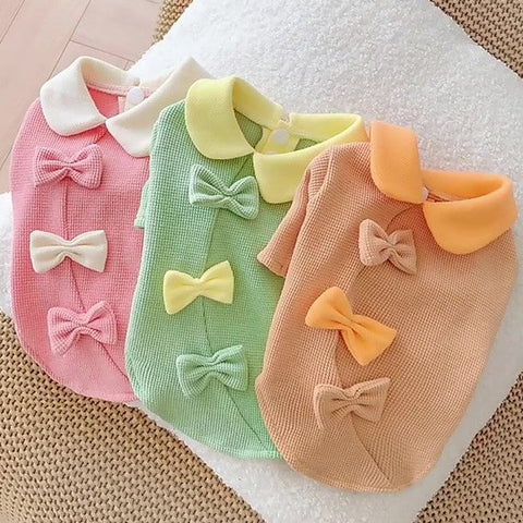 ribbon bows designer dog clothes