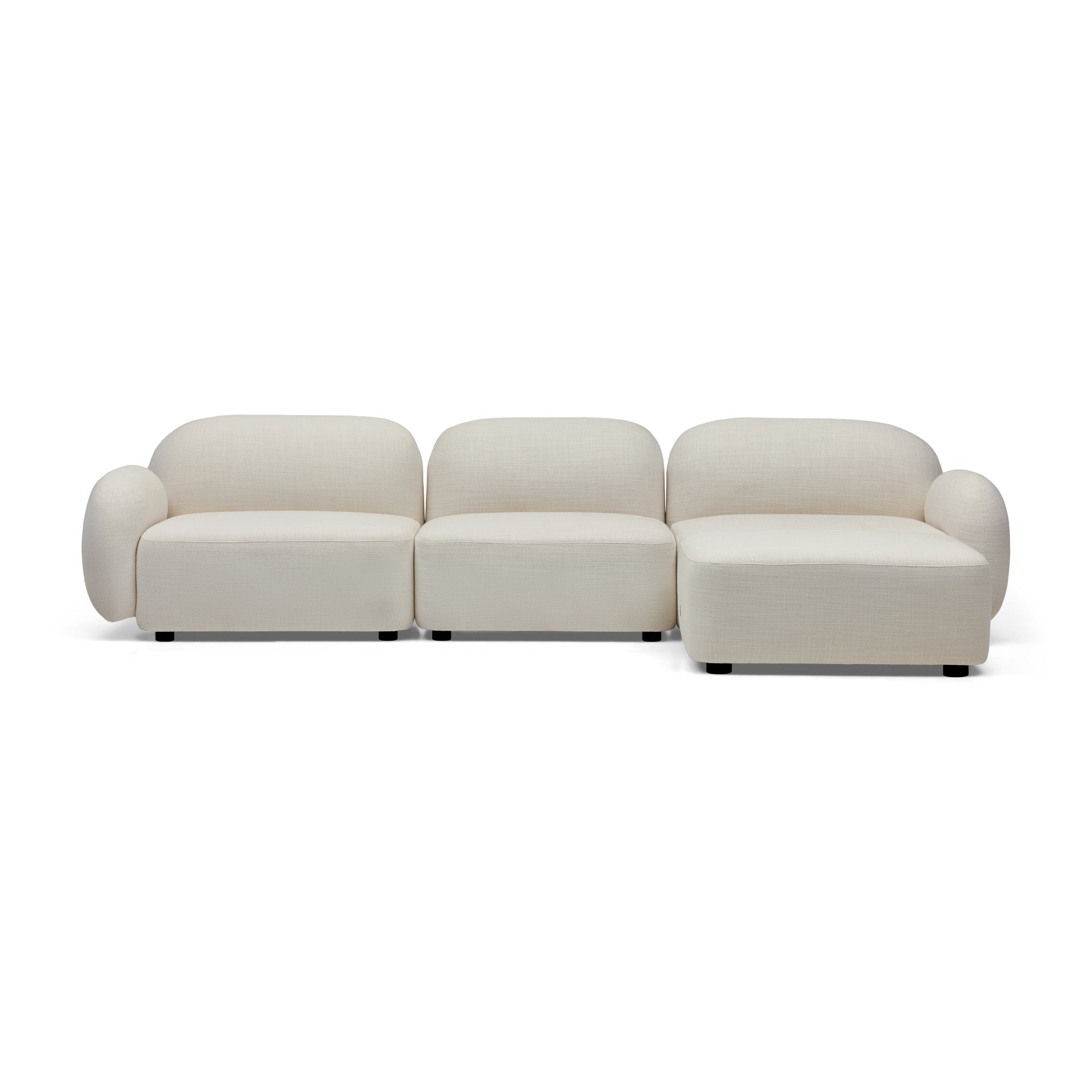 Oslo Modular Sofa Ivory 3 Seat Right Chaise - Horgans product image