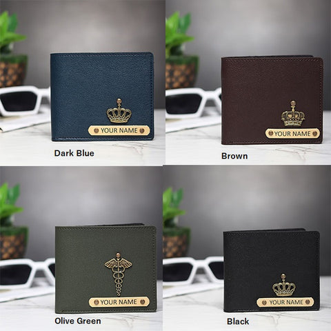 Personalized Premium Quality Men's Wallet with Charm & Name