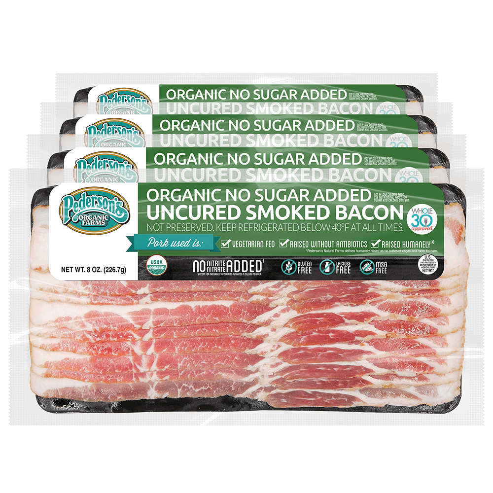 Image of Organic No Sugar Added Uncured Smoked Bacon (4 Pack)