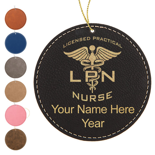 Lasergram Christmas Ornament LVN Licensed Vocational Nurse 