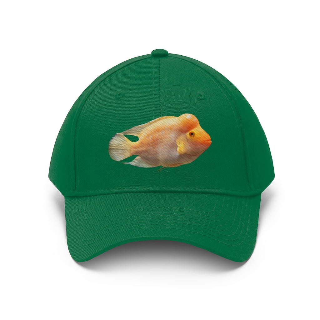 Orange Fish Unisex Twill Hat