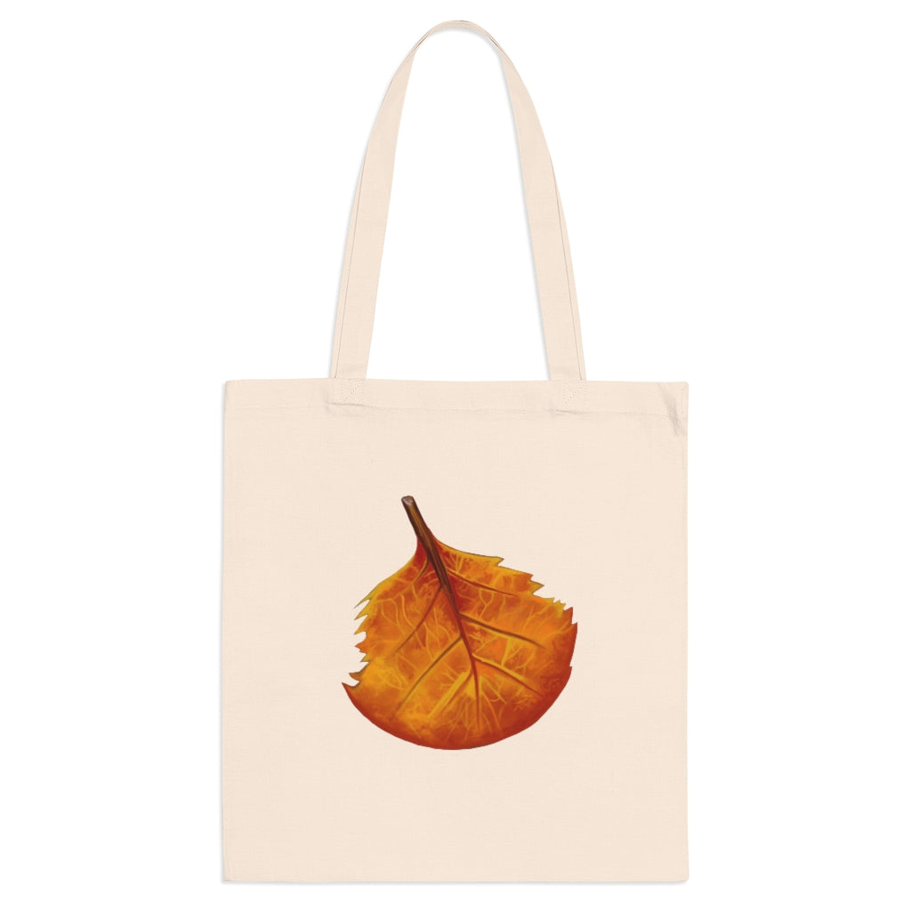 Orange Leaf Tote Bag