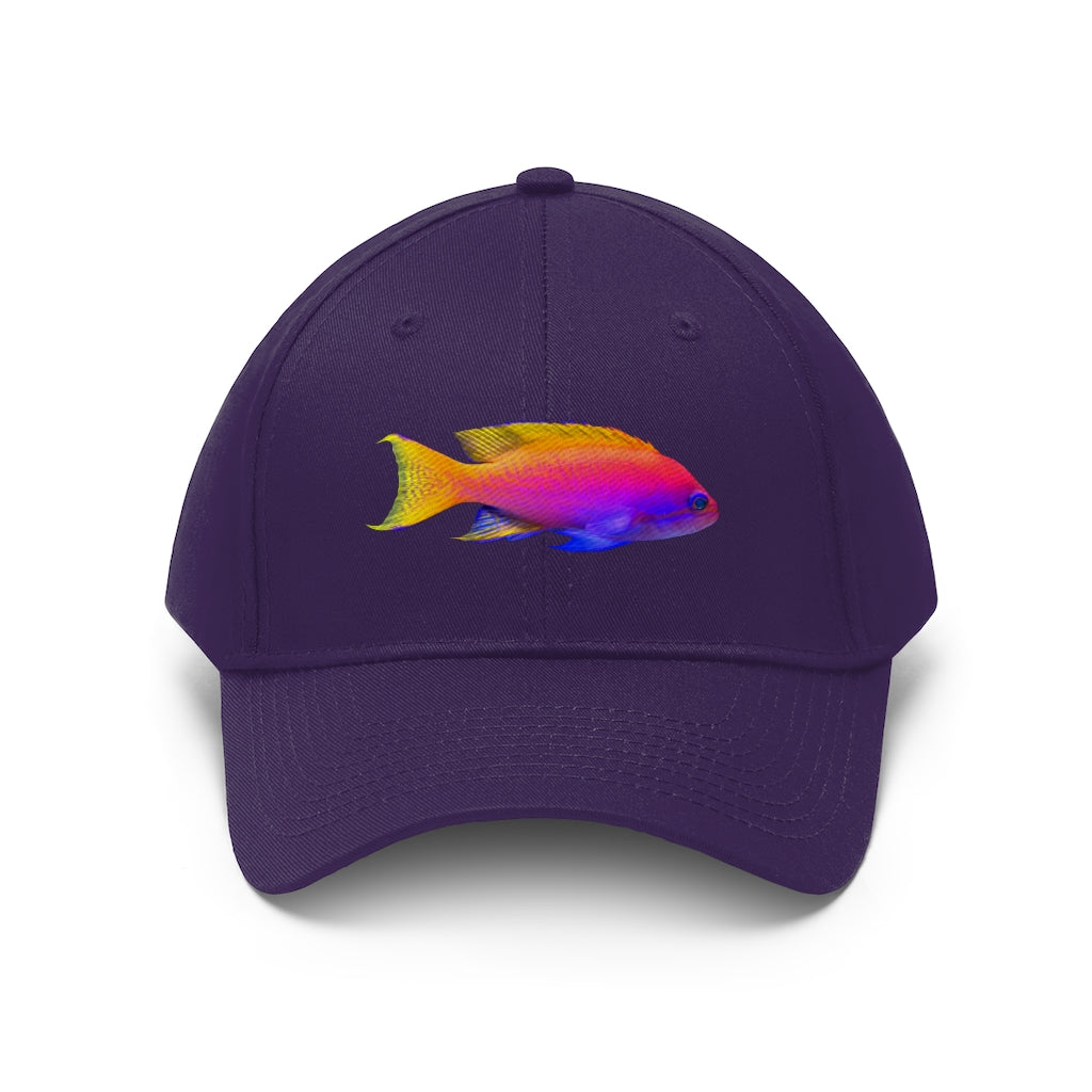 Colored Fish Unisex Twill Hat