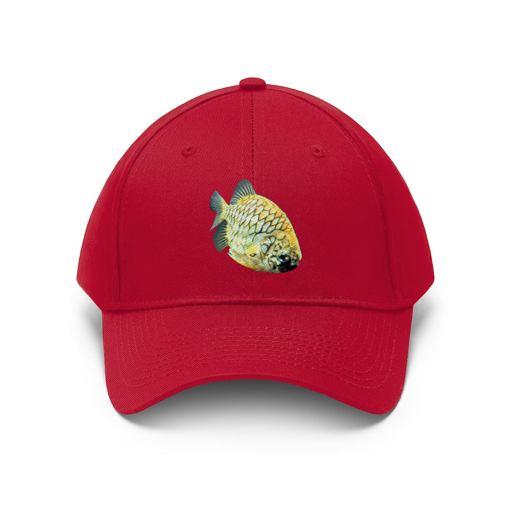 Pineapple Fish Unisex Twill Hat