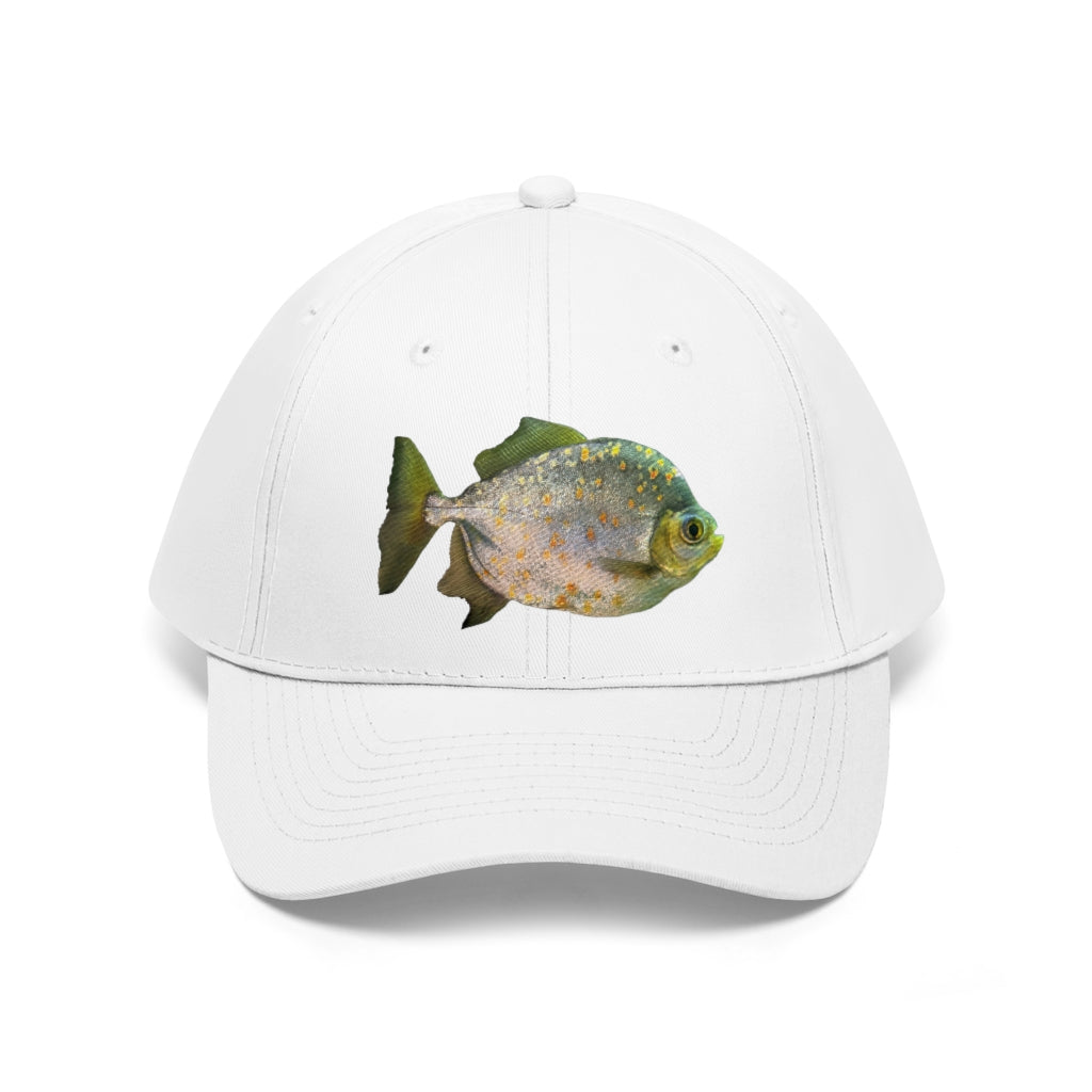 Silver Fish with Specs Unisex Twill Hat