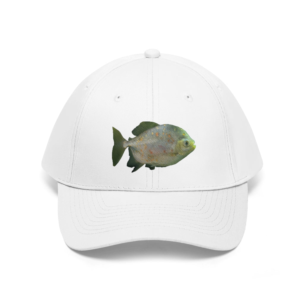 Green Fish with Specs Unisex Twill Hat