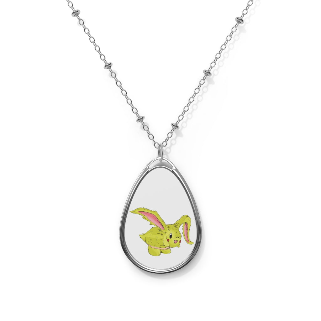 Pon-Pon Oval Necklace