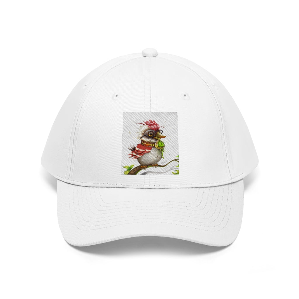 Pete the Sweet Little Bird Unisex Twill Hat