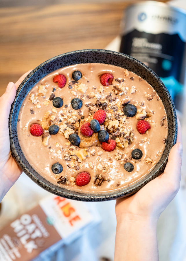 rise brewing gnarly nutrition vegan protein smoothie bowl recipe 